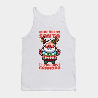 Santa Christmas Grandpa Tank Top